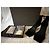 Sandali Rick Owens neri con tacco trasparente Nero - vista 10