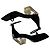 Sandali Rick Owens neri con tacco trasparente Nero - vista 7