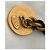 Gemelli Chanel in pelle nera e metallo dorato Nero Gold hardware - vista 5