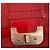 Diane Von Furstenberg Mini Harper Borsa a Tracolla in Pelle Rossa Rosso - vista 2