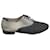 Acne Studios Richelieu Scarpe stringate nere in tela e pelle Nero