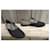Acne Studios Richelieu Scarpe stringate nere in tela e pelle Nero - vista 2