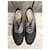 Acne Studios Richelieu Scarpe stringate nere in tela e pelle Nero - vista 4
