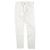 Autre Marque Pantalones de mezclilla de algodón slim rectos Blanco