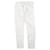 Autre Marque Pantalones de denim de algodón slim recto Blanco