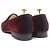 Mocassini in pelle Horsebit Gucci Marrone Bordò - vista 4