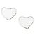 Tiffany & Co Orecchini a cerchio Open Heart AG925 di Tiffany&Co. Argento