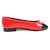Timeless Chanel COCO Mark Patent leather Ballet Flats Black Red - view 6