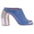 Off White Mule con tacco blu  - vista 2