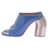 Off White Mule con tacco blu  - vista 3