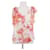 Blumarine Top con estampado de concha Naranja