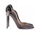 Christian Louboutin Schwarze Python-Pumps  - Ansicht 2