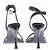 Emilio Pucci Sandalen aus schwarzem Leder 10cm Absatz Größe 38 - Ansicht 5