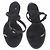 Emilio Pucci Sandalen aus schwarzem Leder 10cm Absatz Größe 38 - Ansicht 6