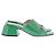Mules Gucci in pelle verde - vista 2