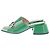 Mules Gucci in pelle verde - vista 3