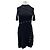 Maje kurzes schwarzes Kleid mit Golddetails