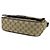 Borsa Messenger Gucci in Canvas GG Beige Marrone scuro - vista 5