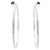 Orecchini a bottone in diamante in oro bianco 18K Cartier Argento