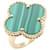 Bague Malachite Magic Alhambra de Van Cleef & Arpels Doré Vert  - vue 1