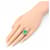 Bague Malachite Magic Alhambra de Van Cleef & Arpels Doré Vert  - vue 8