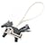 Accessorio Charm Rodeo PM Robeo Coeur di Hermès Nero Bianco Verde  - vista 1