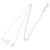 Tiffany & Co. T-Two Offene Horizontale Diamant-Halskette Silber - Ansicht 2