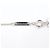 Tiffany & Co. T-Two Offene Horizontale Diamant-Halskette Silber - Ansicht 4