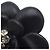 Orecchini a clip Chanel in resina nera CC con camelia in strass Nero - vista 5