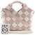 LOEWE Pink Mini Woven Kalbsleder Gingham Surplus Basket Bag - Ansicht 22