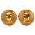 Orecchini rotondi a clip in oro placcato intrecciato CC di Chanel D'oro - vista 2
