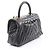 Borsa Chanel Coco Handle Flap V-Stitch Chevron Nero - vista 2
