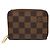 Monedero Zippy Damier Louis Vuitton Castaño
