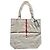 Prada Borsa shopper in tela beige LUNA ROSSA