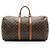 Duffle Keepall 55 in tela monogramma vintage Louis Vuitton Marrone - vista 3