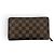 Portafoglio in tessuto Zippy Louis Vuitton Marrone