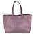 Timeless Bolsa de tecido Chanel clássica CC para compras Rosa