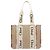 Borsa Tote Media Woody di Chloé Marrone Beige