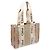 Borsa Tote Media Woody di Chloé Marrone Beige - vista 2
