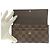 Carteira Longa Damier Ebene Louis Vuitton Marrom - vista 8
