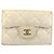 Portafoglio pieghevole in pelle matelassé Chanel Bianco