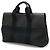 Hermès Valparaiso MM Canvas-Leder Tote Bag Schwarz - Ansicht 2