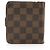 Louis Vuitton Vintage Damier Ebene Zipped Compact Wallet Braun - Ansicht 3