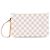 Borsa e pochette Louis Vuitton Damier Azur Neverfull Bianco
