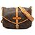 Borsa a Spalla Saumur 30 Monogramma Louis Vuitton Marrone