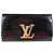 Cartera Larga Louise Flap en Vernis Louis Vuitton Negro