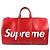 Borsa Boston in pelle Epi Louis Vuitton Bianco Rosso