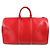 Borsa Boston in pelle Epi Louis Vuitton Bianco Rosso - vista 2