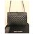 Saint Laurent Borsa a Spalla Ysl Grande Triquilt Envelope in Pelle Grana Nero - vista 16