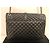 Saint Laurent Borsa a Spalla Ysl Grande Triquilt Envelope in Pelle Grana Nero - vista 19